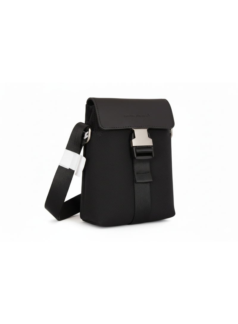 David Jones Women's Crossbody Messenger Bag | Tactical Compact Shoulder Sling Bag with Adjustable Strap | Color Black(CM7491) - Image 3
